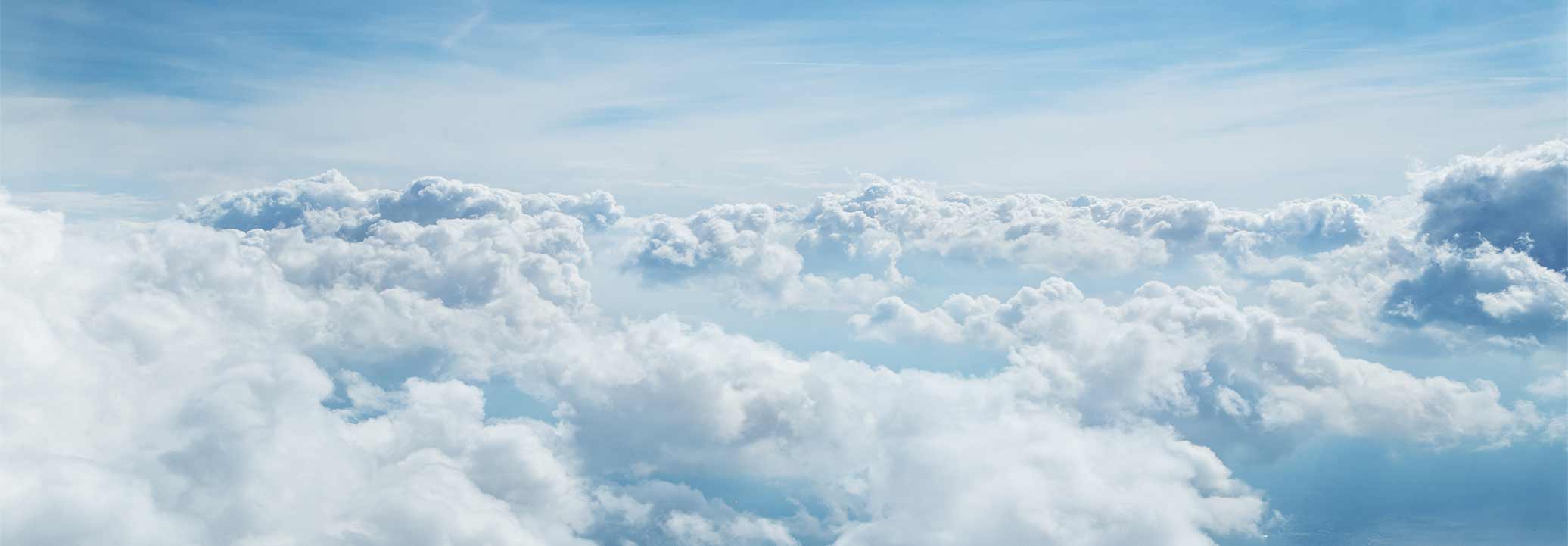 clouds in the sky as viewed from above the clouds