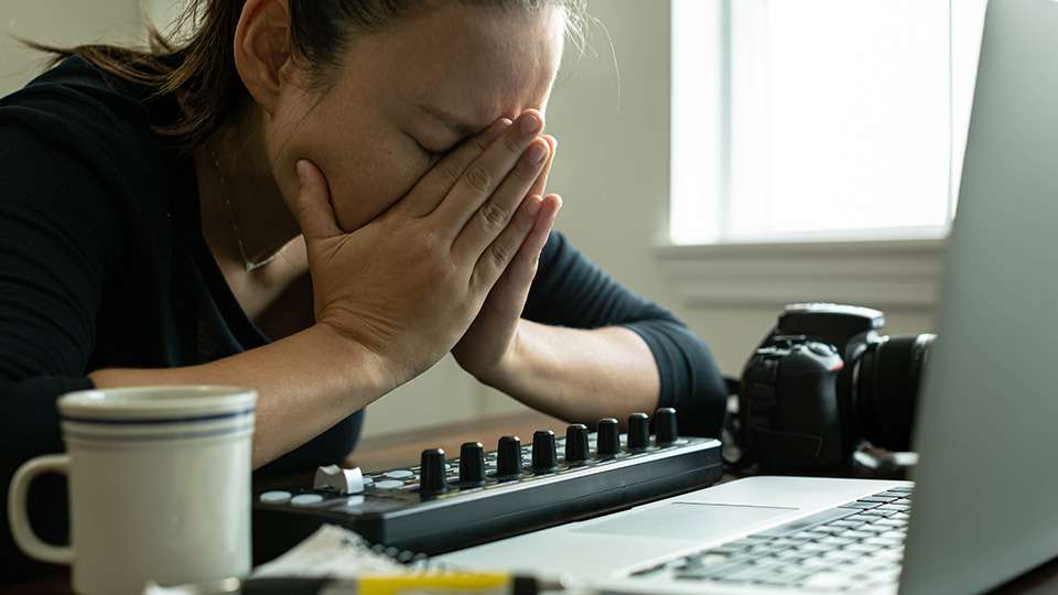 Frustrated woman