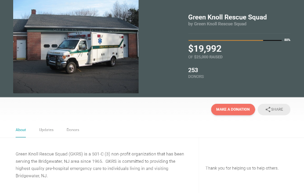 Green Knowll Rescue Squad's crowdfunding campaign on CauseVox