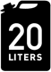 20 liters logo
