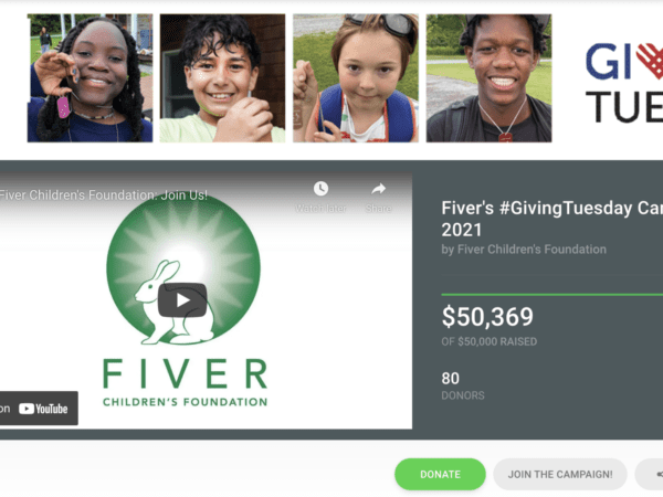 Customer Story: How Fiver Children's Foundation Raised Over $50k On #GivingTuesday